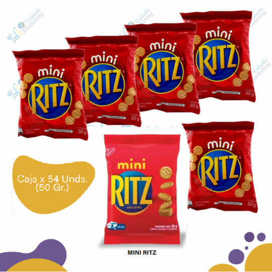 Mini Ritz Chocolate Nabisco Mini Ritz Galletas De Sal Caja EC 54uX54g